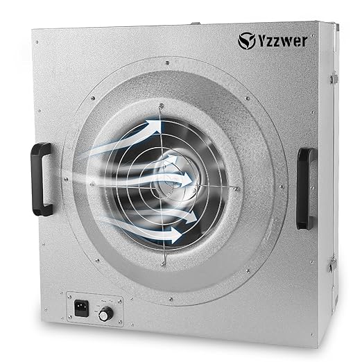 Fan Filter Unit Laminar-Flow-Hood Yzzwer - FFU HEPA Filters for Class 100/ISO 5 Cleanliness Clean Room Mycology and Mushroom Room Work 110V （Include HEPA Filter）