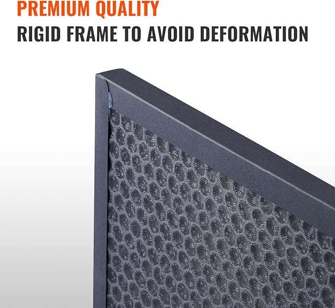 VEVOR Active Carbon Filters, 3 Pack, 15.7'' x 15.7'' Air Filter Replacement, High-efficient Stage 2 Filters Compatible w/BlueDri & VEVOR Scrubber, Air Purifiers, Water Damage Restoration Equipment