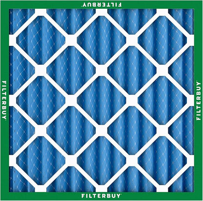 Filterbuy 14x14x2 Air Filter MERV 13 Optimal Smoke & Allergy Defense (4-Pack), Electrostatic Pleated HVAC AC Furnace Filters Replacement, Made in USA (Actual Size: 13.50 x 13.50 x 1.75)