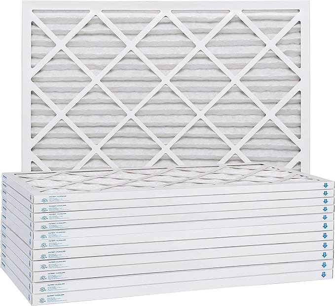 Aerostar 20x22.25x1 MERV 11 Air Filter, Pleated AC Furnace HVAC Filters (19.875x22.25x0.75), for Allergies Asthma Dust Pet Dander Smoke Bacteria Viruses, MPR 1500 FPR 10, USA, 12 Pack