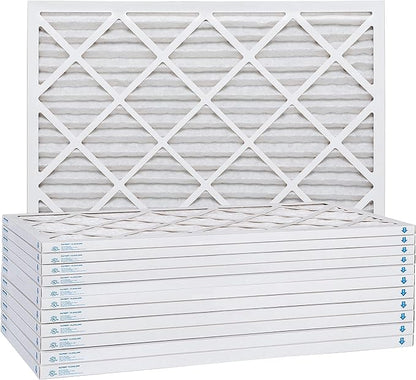Aerostar 20x22.25x1 MERV 11 Air Filter, Pleated AC Furnace HVAC Filters (19.875x22.25x0.75), for Allergies Asthma Dust Pet Dander Smoke Bacteria Viruses, MPR 1500 FPR 10, USA, 12 Pack