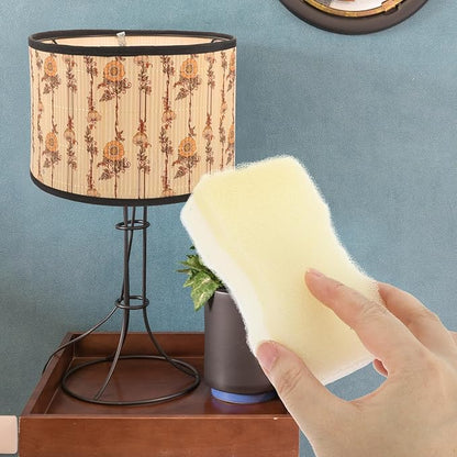 15Pcs Lampshade Cleaner Sponges Fabric Cleaning Dry Cleaning Puff Dust Removal Reusable Sponge Set for Lampshades Curtains Pet Hair Upholstery