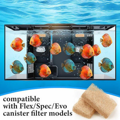 12 Pcs Ammonia Remover Inserts Compatible with Flex/spec/evo, Replacement Aquarium Filter Media for Freshwater and Saltwater Aquariums, Removing and Reducing Ammonia