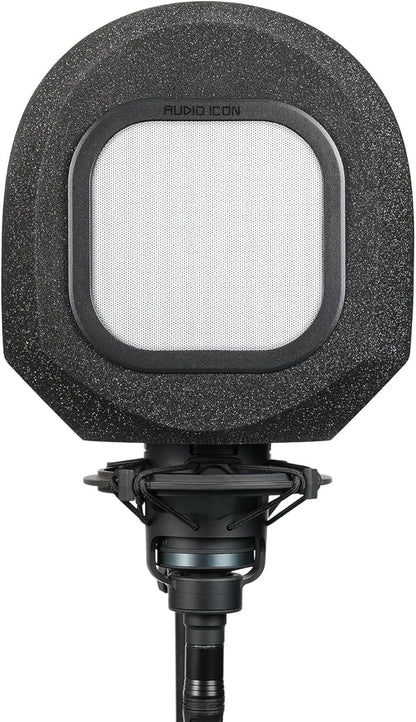 Soundbox Vocal Recording Isolation Booth | Portable Microphone Shield, Pop Filter for Studio-Quality Sound for Singing, Podcasting, Acoustic High-Density Foam Ball, Mic Soundproof Box (Metal)