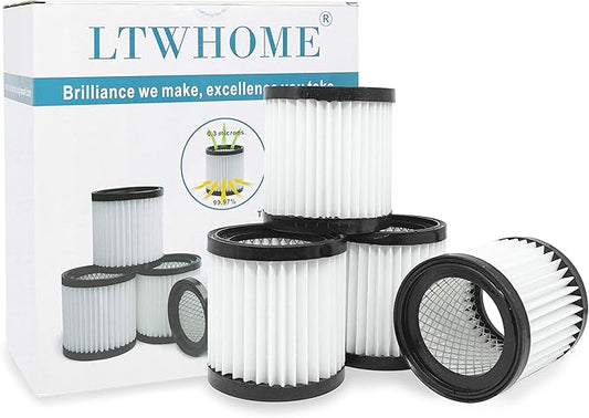 LTWHOME Replacement Ash Vacuum HEPA Filter Fit for Hearth Country Ash Vacuum FCP3552816 Part 411(Pack of 4)