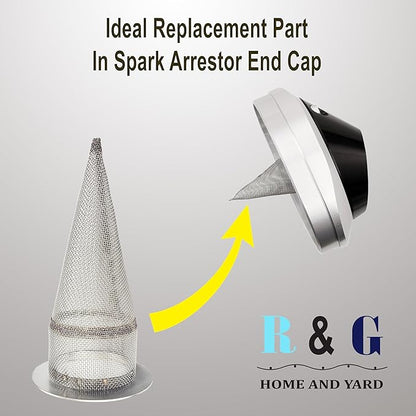 1 PC-Cone-Type Stainless Steel Spark Arrestor Screen 1.625”