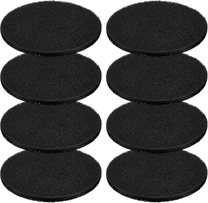 Pangda 8 Pack Oval-Shaped Charcoal Filters for Compost Bucket Countertop Bin Pails in Indoor, Activated Charcoal Filter Dimensions Approx 6-1/2 x 5 Inches 3/8 Inch Thick