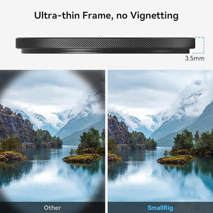 SmallRig 52mm Magnetic Circular Polarizers Filter, HD Optical Glass 28 Layer Multi Nano Coated Circular Polarizing Filter Magnetic CPL Ultra Slim Frame/Waterproof/Scratch Resistant - 4216