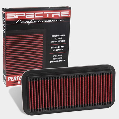 Spectre Universal Clamp-On Air Filter: High Performance, Washable Filter: Round Tapered; 3 in/3.5 in/4 in Flange ID; 8.75 in (222 mm) Height; 6 in (152 mm) Base; 4.75 in (121 mm) Top, SPE-9736, Blue