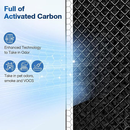 2 PACK MSA3/MSA3S HEPA Replacement Filter Compatible with Membrane Solutions MSA3 and MSA3S Device, 3-Stage HEPA Filter