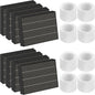 6000S Replacement Filter Kit Compatible with LEVOIT Superior 6000S Smart Evaporative Humidifier (8 Pack Gray Wick Filters and 8 Pack Sponge Filters)