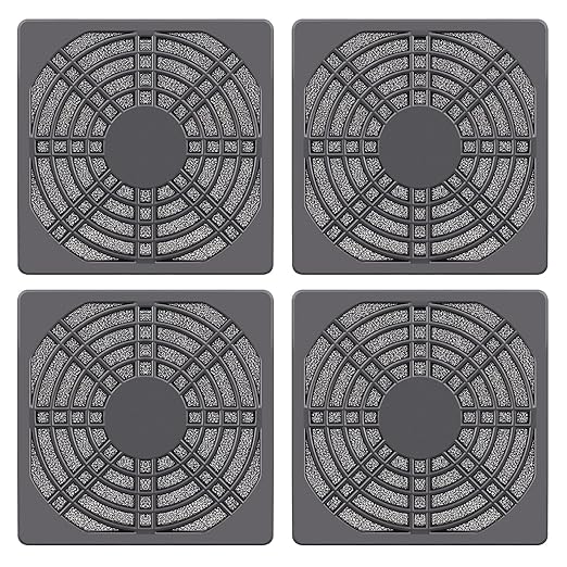 Wathai 80MM PC Fan Dust Filter Cover Computer Mess 4 Pack