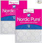 Nordic Pure 20x30x1 (Actual Size: 19 3/4 x 29 3/4 x 3/4) Tru Mini Pleat MERV 12 AC Furnace Air Filters – 2.5X More Media for Longer-Lasting, High-Efficiency Filtration - 2 Pack