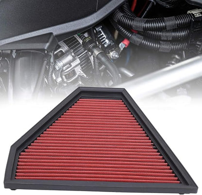 2332 Air Filter Aluminum Washable Reusable High Performance Air Filter Panel Replacement Engine Protection Accessory for Automotive Vehicles