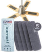 Barnakl Ultra Fresh Ceiling Fan Filters | Made with Zeolite and Coconut Shell Carbon to Trap Odors and Airborne Contaminants | Odorless, Fits All Ceiling Fans (5-Pack)