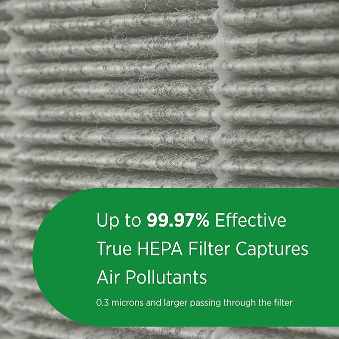 AprilAire RF09550V Virus + Allergy + Pet True HEPA Air Purifier Replacement Filter for AprilAire 9550 Room Air Purifier, Captures Viruses, Allergens, Bacteria, Pet Hair & Dander, Ozone Free