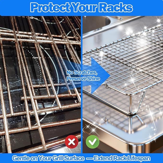 GrateGleam - 10 Pack Oven Rack Cleaning Bags | Heavy-Duty Leak-Proof Degreaser Soaking Bags with Secure Zip Seal for Stove Grates, BBQ Grills, Toaster Ovens, Roasting Pans and Camping