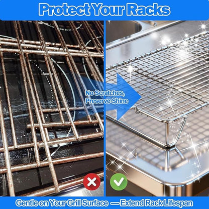 GrateGleam - 10 Pack Oven Rack Cleaning Bags | Heavy-Duty Leak-Proof Degreaser Soaking Bags with Secure Zip Seal for Stove Grates, BBQ Grills, Toaster Ovens, Roasting Pans and Camping