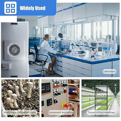JJFFTAO，HEPA H14-Filter Laminar Flow Hood Updated FanFilter Unit（Include HEPA Filter）100/ISO Class 5 Cleanroom/Laboratory/Cleanroom/Mushroom Room, Laminar Air Flow Hood(46.2"x22.6"110V)