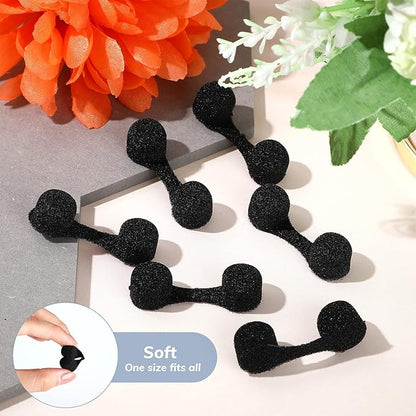 Tondiamo 100 Pieces Nose Plug Filter Disposable Nose Filter Sponge for Women Men Sunless Spray Tanning Outdoor Dust Construction Areas(Black)