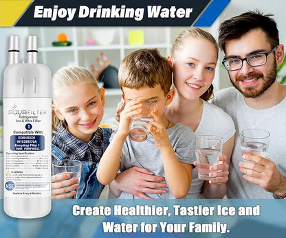 FILTER1 W10295370 A Refrigerator Water Filter Replacement Compatible for EDR1RXD 1 WATER FILTER W10295370 A Refrigerator Models (4-PACK)