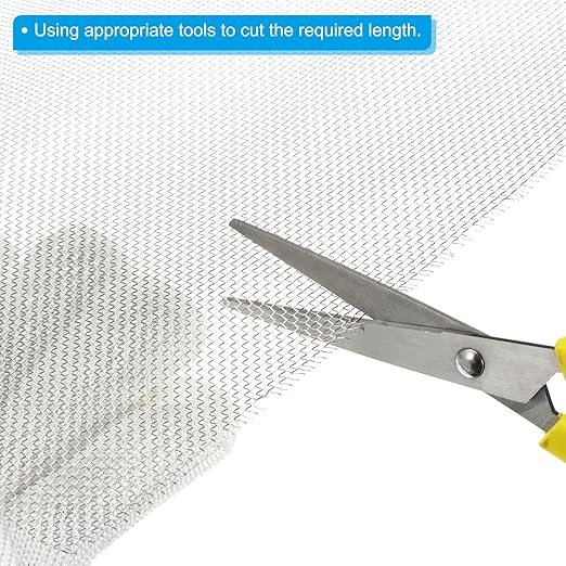 PATIKIL 40" L x 10" W Woven Wire Mesh, 16 Mesh 316L Stainless Steel Air Vent Filter Screen for Window Security Vent Cover Filtration Animals Fence