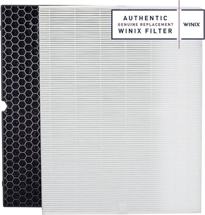 Genuine Winix 116130 Replacement Filter H for 5500-2 Air Purifier , 16.25"L x 12.5"W x 1.5"Th, White