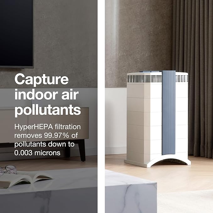IQAir GC MultiGas XE Air Purifier- 2-Pack – Smart MultiGas Filtration for Rooms up to 2250 sq ft - Chemicals, Odors, VOCs, and Particles, Swiss Made, WiFi Enabled