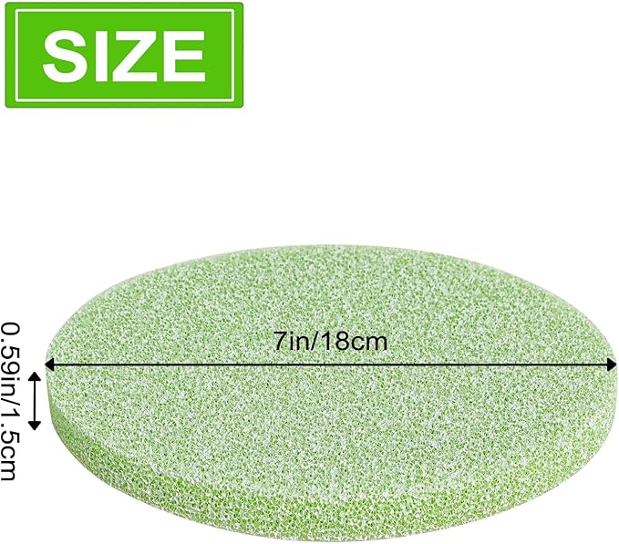 Poweka Phosphate Reducer Filter Pads, Compatible with Fluval FX4/FX5/FX6, 6 Count, Green, Aquarium Filter Accessories
