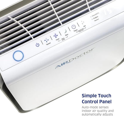 AIRDOCTOR AD2000 Air Purifier for Small & Medium Rooms and Small Bedrooms. 3 Stage Filtration with Pre-Filter, UltraHEPA, Carbon/VOC (AirDoctor 2000)
