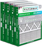 Filterbuy 20x25x5 Air Filter MERV 8 Essential Dust & Allergy Defense (4-Pack), Pleated HVAC AC Furnace Filters for Honeywell FC100A1037, Lennox X6673, and More (Actual Size: 19.88 x 24.75 x 4.38)