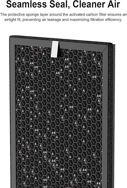 5000 Replacement Carbon Filter Compatible with Air Doctor 5000, 5000H, 5500, 5500i Air Purifiers, High-Capacity Large Granule Carbon Filter Compare to Part # ADF5006, 4-Pack