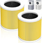 2 Pack A1 Replacement Filter Compatible with VEWIOR Air Purifier Hqsc-50, Hqkj-80, Ameifu Ap01w, Koios Hqkj-50, Pet Filter for Vewior A1w Air Purifier (Yellow)