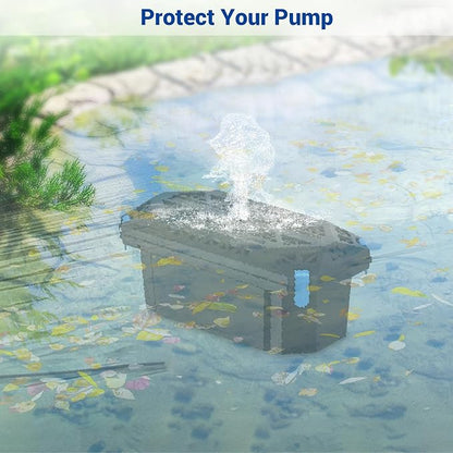 NFESOLAR Pond Filter for Outdoor Ponds, Filter Box with Filter Pads, Bio-Balls and Ceramic Filter Rings, Protect Submersible Pump Fountain Pump N9326