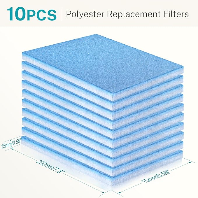 Indoor Dryer Vent Kit 10 Pack Dryer Filter Replacement, Compatible with HG Power Indoor Dryer Vent Systems, Polyester Vent Filters