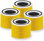Core 300 Pet Care Replacement Filter for LEVOIT Core 300 Core 300-P Core 300S Vortex Air Air Purifier, 3-in-1 H13 Grade True HEPA High-Efficiency Activated Carbon, Core 300-RF-PA, 4 Pack, Yellow