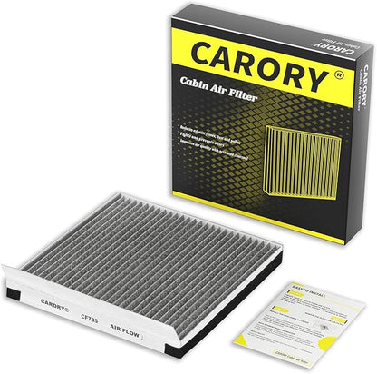 Cabin Air Filter w/Activated Carbon for Kia Telluride 2020-2023, Hyundai Santa Fe 2019-2020, Genesis GV70 2022-2025, GV80 2021-2025, G70 2019-2023, G80 2017-2025 and More