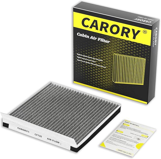 Cabin Air Filter w/Activated Carbon for Kia Telluride 2020-2023, Hyundai Santa Fe 2019-2020, Genesis GV70 2022-2025, GV80 2021-2025, G70 2019-2023, G80 2017-2025 and More