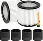 2 Pack 90398 Replacement Filter Compatible with Shop Vac 903-98 90398 9039800 903-98-00 Type AA Cartridge Vacuum Filter Fits Most Shop Vac 4 Gallon and Less Wet/Dry Vacuum