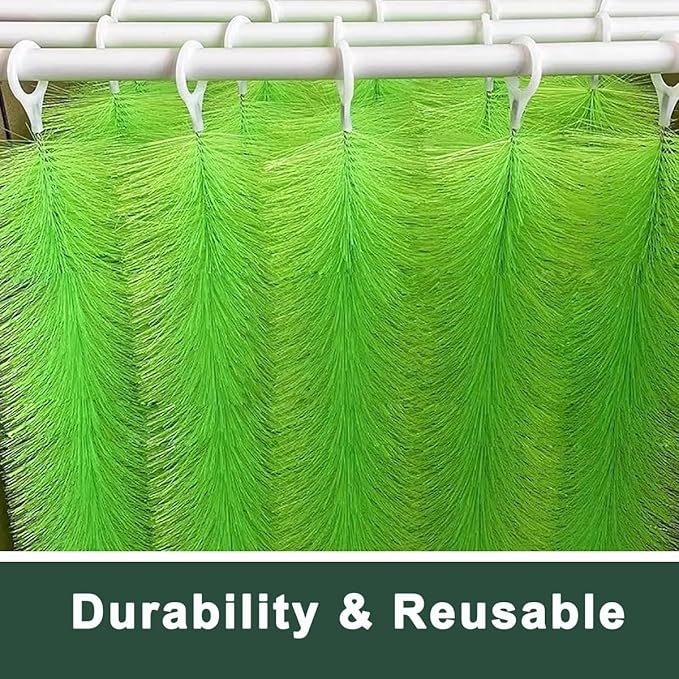 100 Packs Filter Brushes Aquarium Brushes Set for Koi Pond Water Garden Outdoor Pond Skimmers Brush Filter Cleaning Brush 39 Inch by 4.7 Inch (Green)