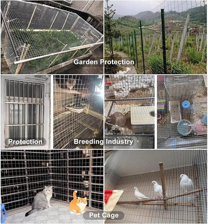 Livestock Fencing Roll Galvanised Welded Wire Mesh Roll Garden Chicken Wire Animals Enclosure for Chickens, Rabbits, Dogs, Window Guards Vegetable Protection for Indoor or Outdoor ( Size : L:1.2m-H:1m