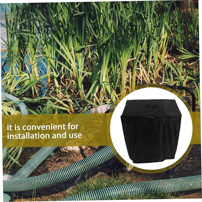 KESYOO Pool Pump Cover Filter Pump Enclosure for Outdoor Units Drawstring Closure for Winter Large