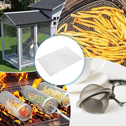 8 Pack 6×8 Inch Wire Mesh Screen, 20 Mesh Stainless Steel Mesh, Durable and Rust Resistant Metal Mesh Screen for DIY Projects, Vent, Garden, Cage, Window Screen, Filter Mesh