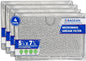 Microwave Filter Replacement 5.12” x 7.64” Fits Frigidaire 5304464105 WB06X10608 GE Microwave Filter - Aluminum Mesh Screen Grease Filter - Filters Air Entering Over the Range Oven Vent Fan (4-Pack)