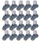 20PCS Electromagnetic Power Relay, 8-Pin 10 AMP 24V DC Relay Coil with Socket Base, LED Indicator, DPDT 2NO 2NC - MY2NJ [Applicable for DIN Rail System]