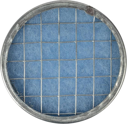 4" Inch Filter Replacement - Round Duct Filter System - G4 Class Filter and Mesh Screen - Dust Collection and Air Purification