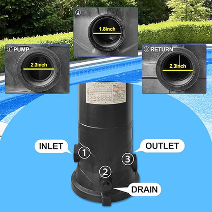 W3C17502 175 Sq.Ft. Pool Filter Compatible with Hayward StarClear Plus