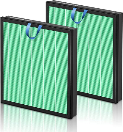 Vital 100S Toxin Absorber Replacement Filter for LEVOIT Vital 100S and Vital 100S-P Air Purifier, HEPA and High-Efficiency Activated Carbon Filter, Vital 100S-RF-TX, 2 Pack, Green
