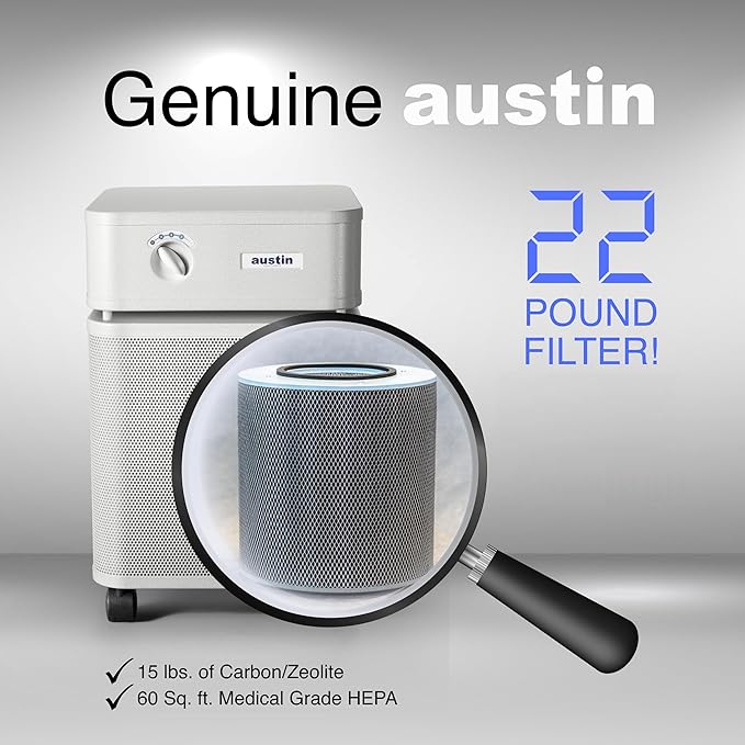 Austin Air Bedroom Machine 5 Stage Replacement Filter, White – Zeolite with HEGA cloth, Air Filters for Home, and Carbon Filter Replacement for Superior Air Quality, Model FR402
