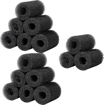 15 Pack Inlet Covers Pre-Filter Sponge for Aquarium Shrimp Turtle Betta Fry Fish Tank Filter 0.8” Intake, Replacement Foam Cover